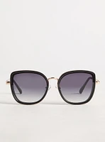 Cat Eye Smoke Lens Sunglasses