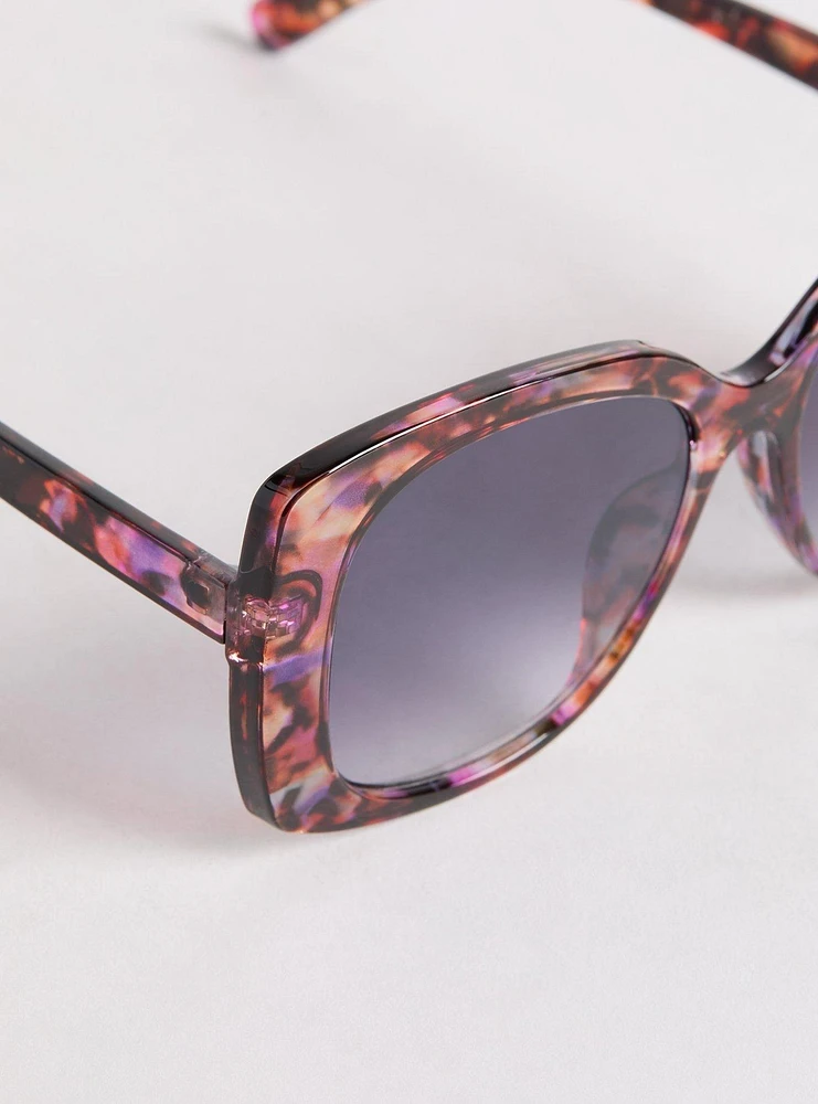 Square Ombre Lens Sunglasses