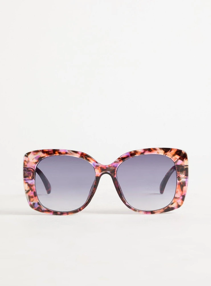 Square Ombre Lens Sunglasses