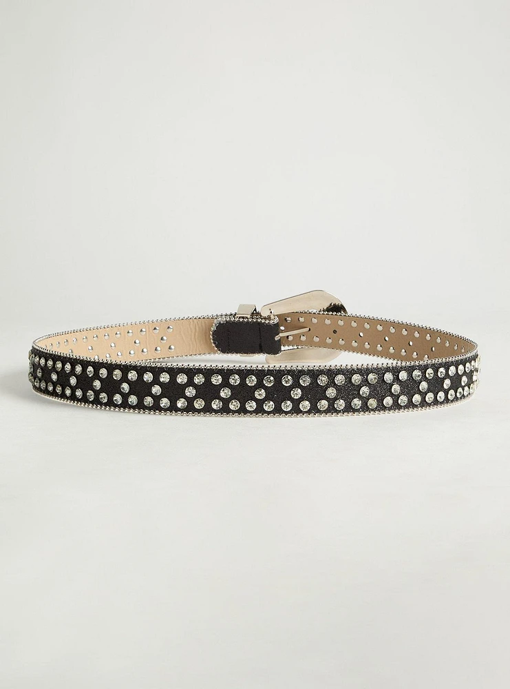 Studded Glitter Belt