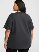 Oversized Crew Grommet Tee