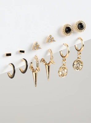 Celestial Edge Stud Earring Set