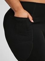 Performance Core Rib Metal Detail Full Length Active Legging