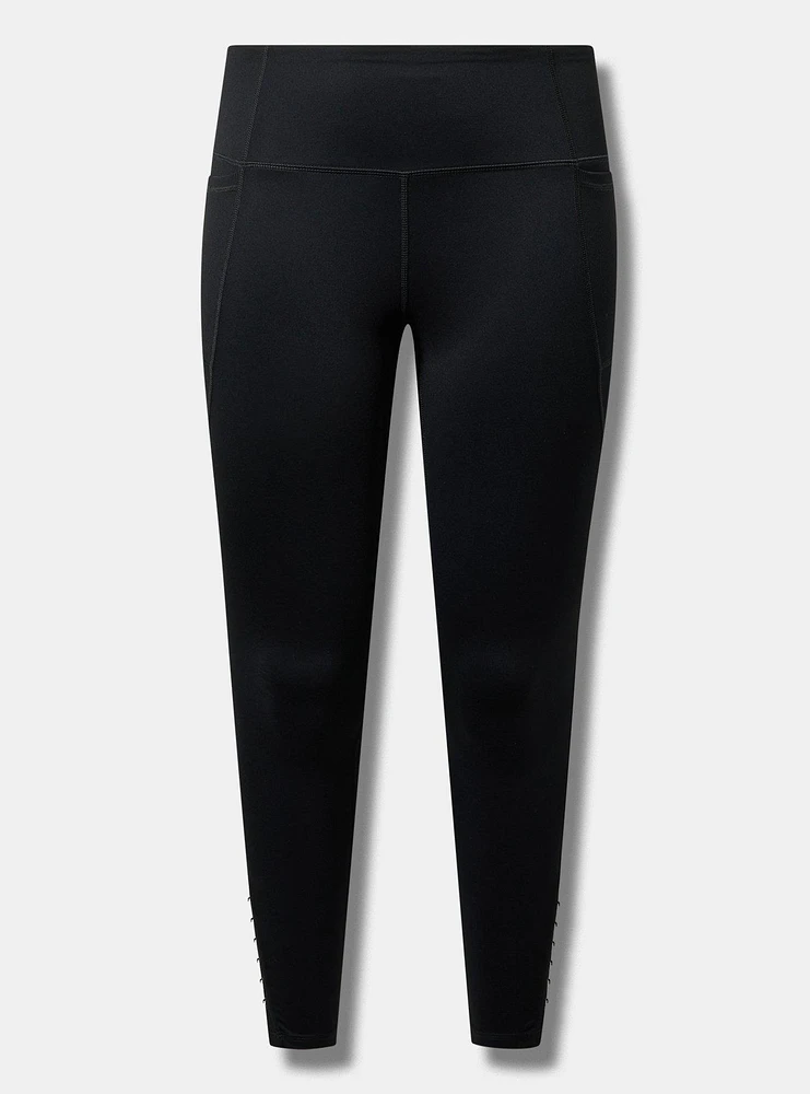 Performance Core Rib Metal Detail Full Length Active Legging