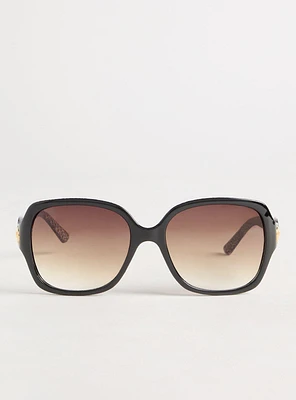 Rectangle Smoke Lens Sunglass