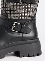 Studded Moto Bootie (WW