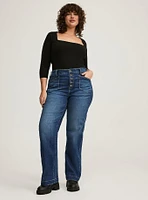 High Rise Wide Leg Jean