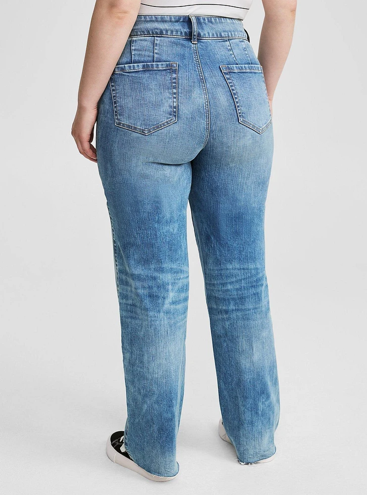 High-Rise 90s Straight Vintage Stretch Jean