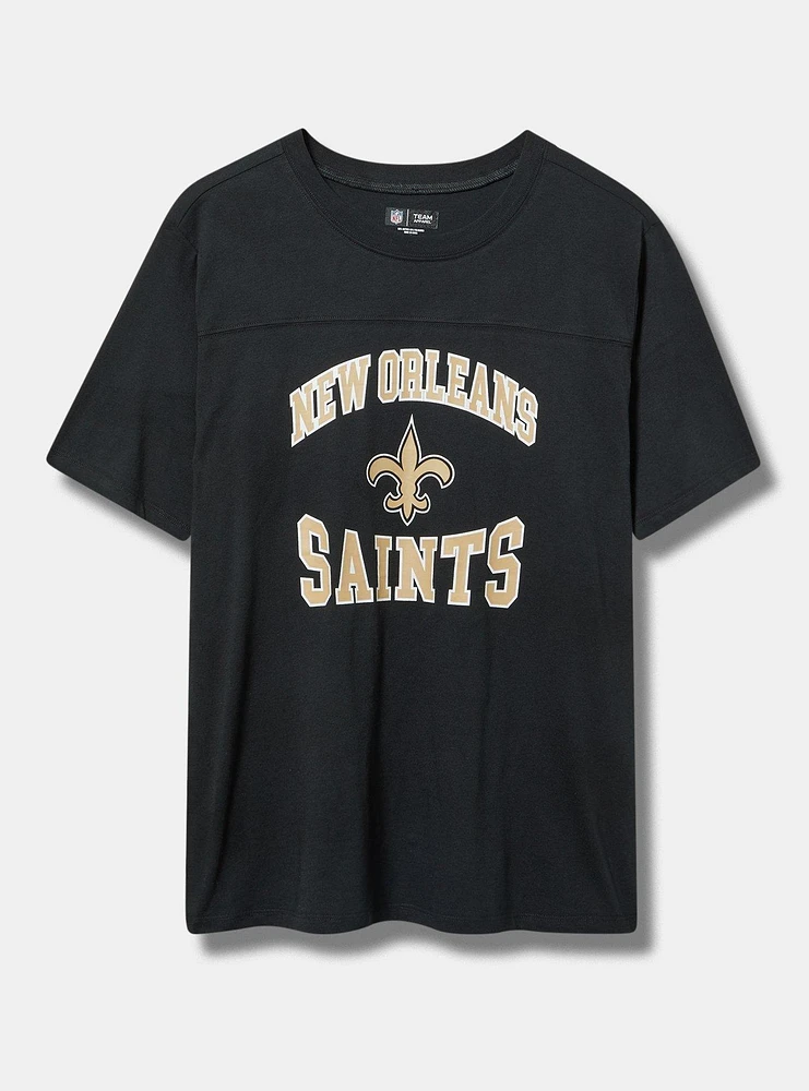 NFL New Orleans Saints Classic Fit Cotton Yoke Tee