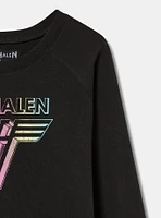 Van Halen Classic Fit Cozy Fleece Raglan Sweatshirt