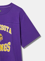 NFL Minnesota Vikings Classic Fit Cotton Yoke Tee