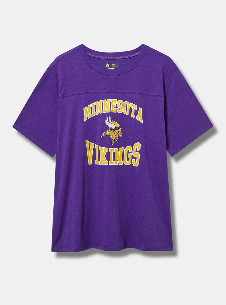 NFL Minnesota Vikings Classic Fit Cotton Yoke Tee