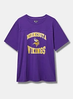 NFL Minnesota Vikings Classic Fit Cotton Yoke Tee