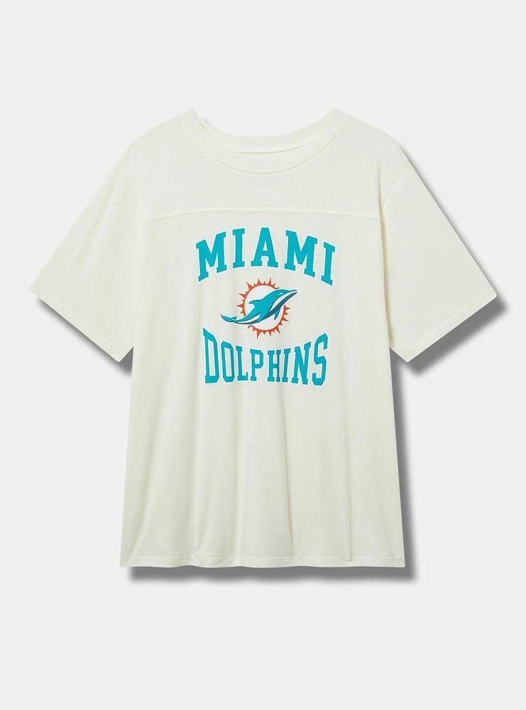 NFL Miami Dolphins Classic Fit Cotton Yoke Tee