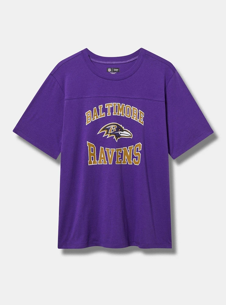 NFL Baltimore Ravens Classic Fit Cotton Yoke Tee