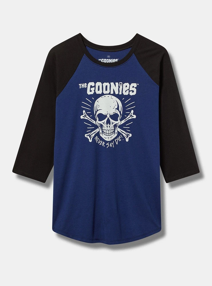 Goonies Skull Classic Fit Cotton Raglan Tee