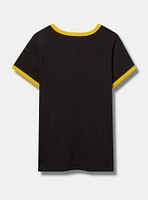 Harry Potter Hufflepuff Classic Fit Ringer Tee