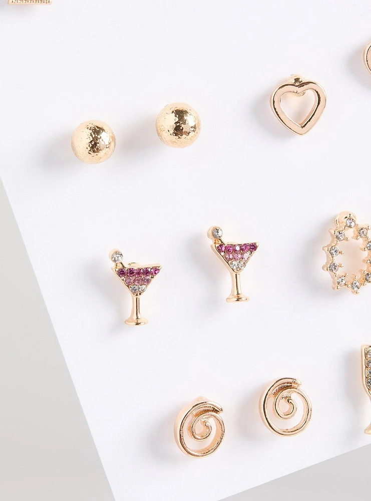 Stud Earrings Multi Pack