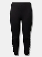 Crop Signature Waist Side Cutout Legging