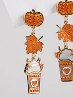 Pumpkin Spice Linear Earrings