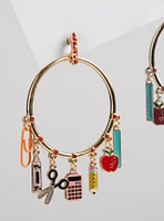 Back To School Hoop Earring