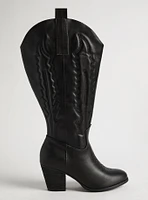 Heeled Western Knee Boot (WW