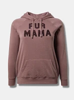 Fur Mama Classic Fit Cozy Fleece Hoodie