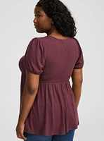 Textured Jersey Sweetheart Babydoll