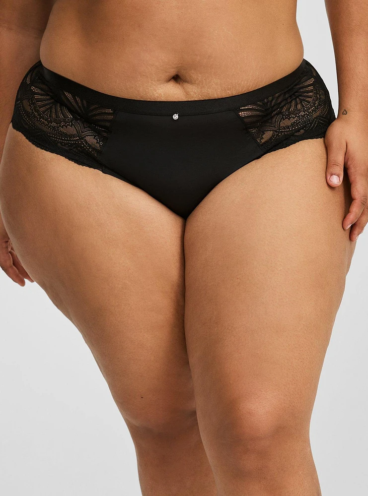 Holiday Glam Lace Mid Rise Hipster Panty