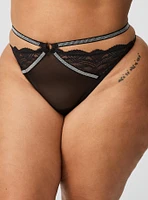 Diamante Lace Strappy G-String Panty