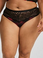 Mesh And Lace Cheeky Panty