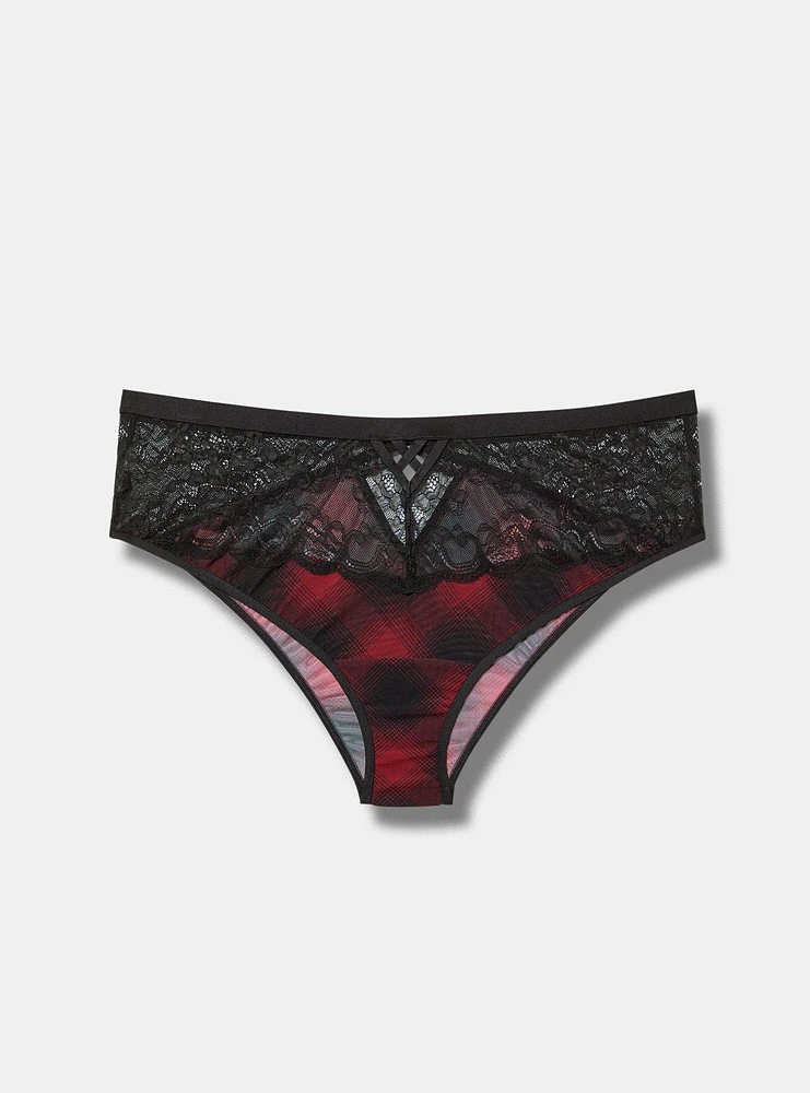 Mesh And Lace Cheeky Panty