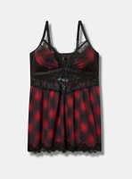 Mesh And Lace Strappy Wireless Babydoll