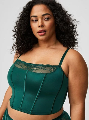 Lace & Satin Wireless Bustier