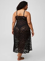 Lace Wireless Tea Length Lingerie Dress