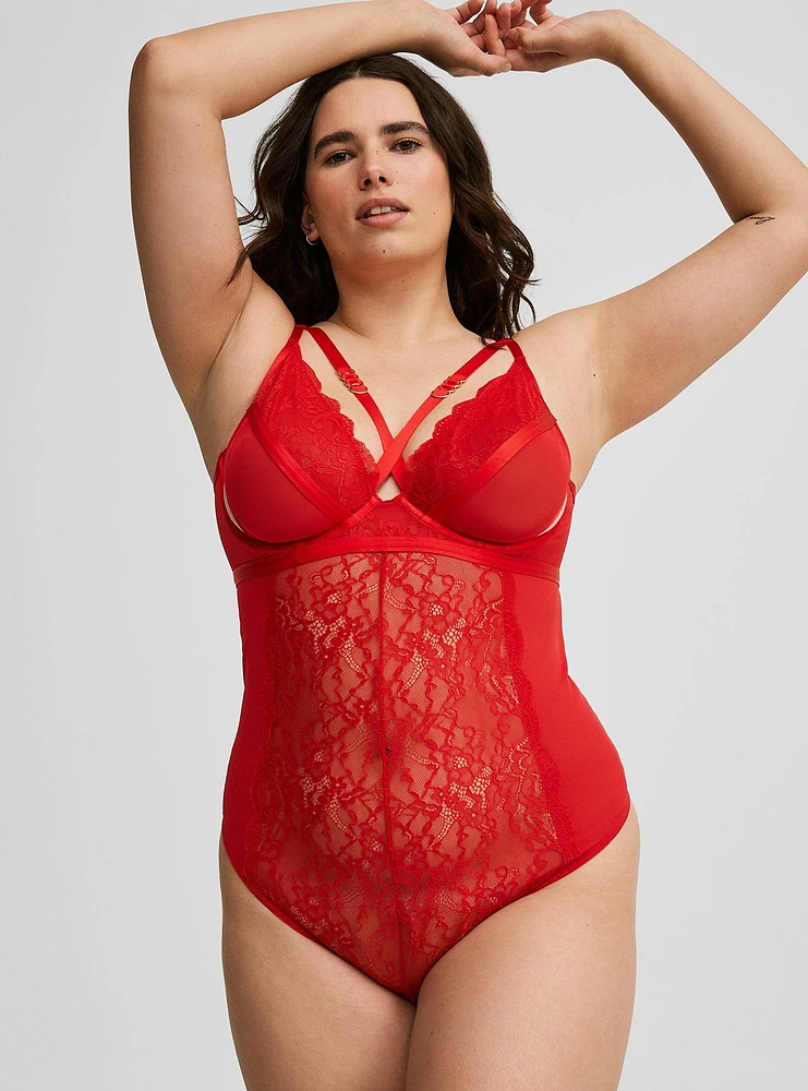 Strappy Underwire Bodysuit