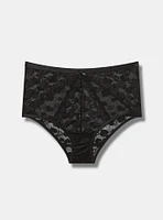 Heart Lace Mid Rise Brief Panty