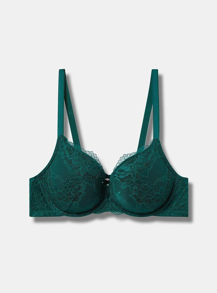 XO Plunge Push Up Lace Bra