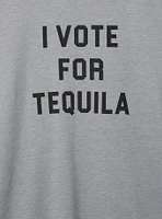 I Vote For Tequila Classic Fit Signature Jersey Crew Tee