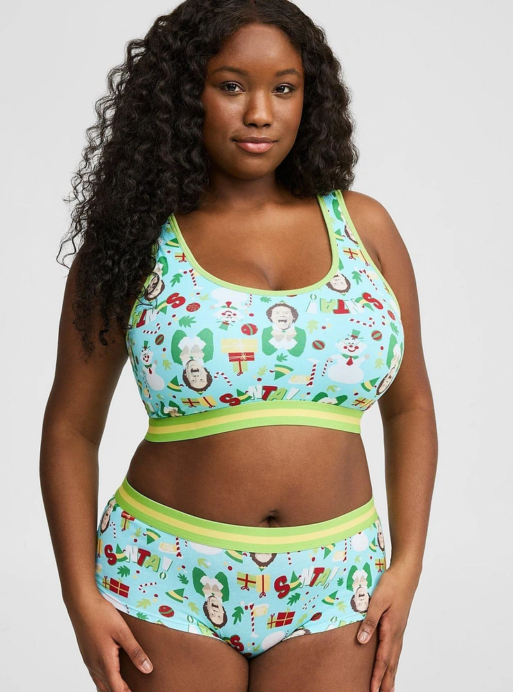 Elf Santa Scoop Neck Bralette