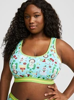 Elf Santa Scoop Neck Bralette