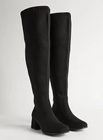 Block Heel Over The Knee Boot (WW