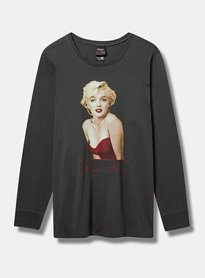 Marilyn Monroe Classic Fit Heritage Jersey Long Sleeve Tee