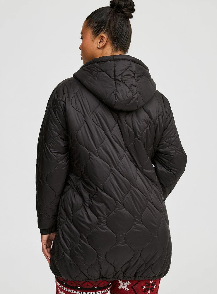 Nylon Lightweight Puffer Jacket