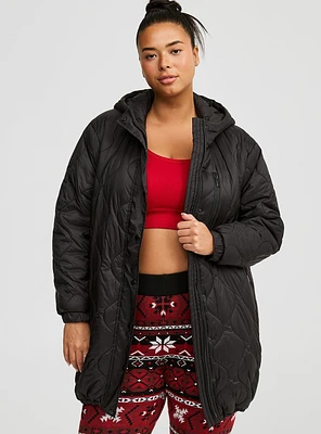 Nylon Lightweight Puffer Jacket