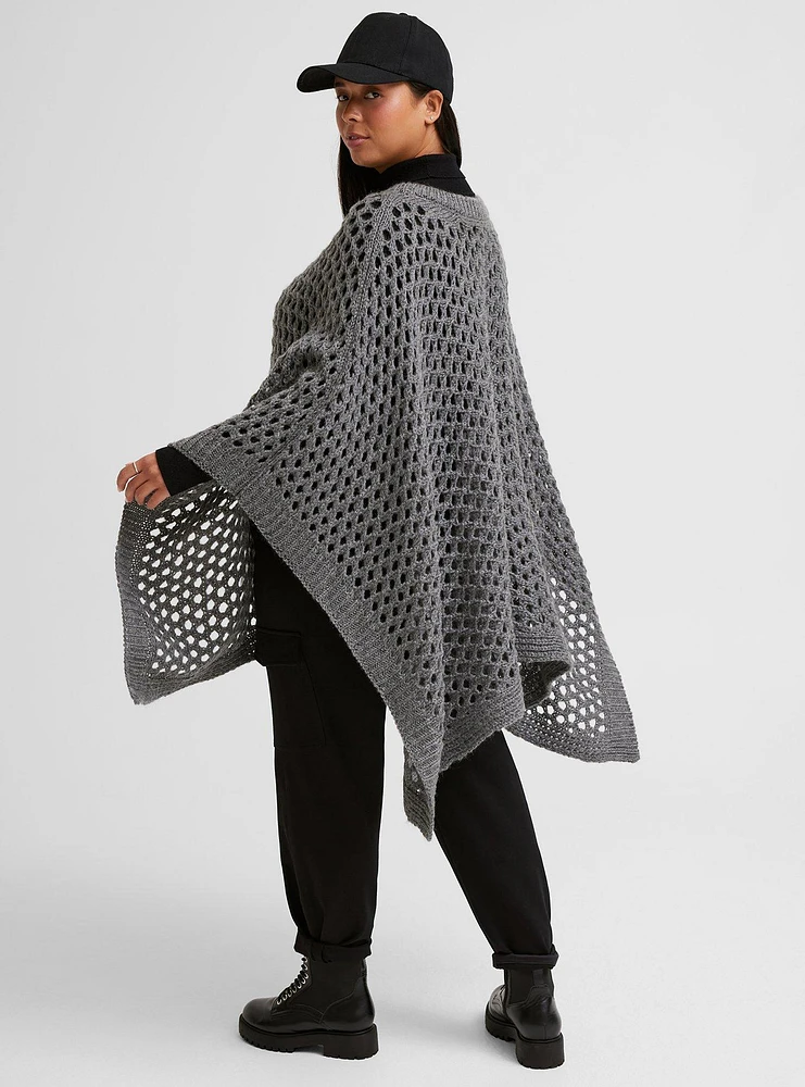 Open Weave Poncho