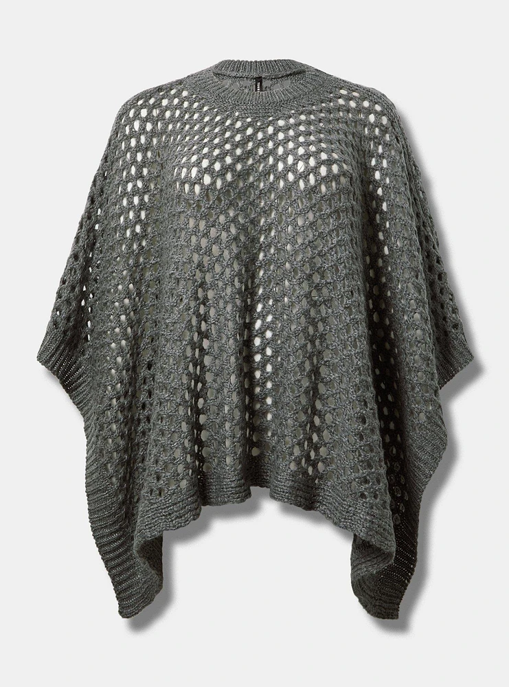 Open Weave Poncho