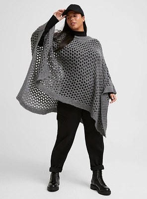 Open Weave Poncho