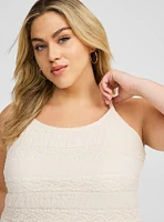 Lace Scoop Neck Cropped Cami