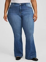 Sky High Flare Premium Stretch High-Rise Jean